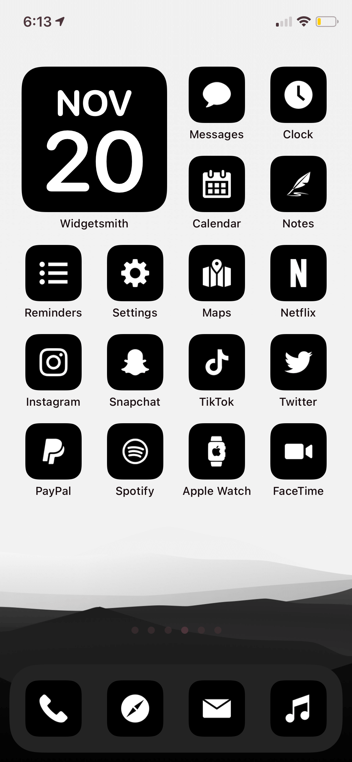 Iphone Black And White App Icons Widget Widgetsmith Widgets Shortcut Basic Senin