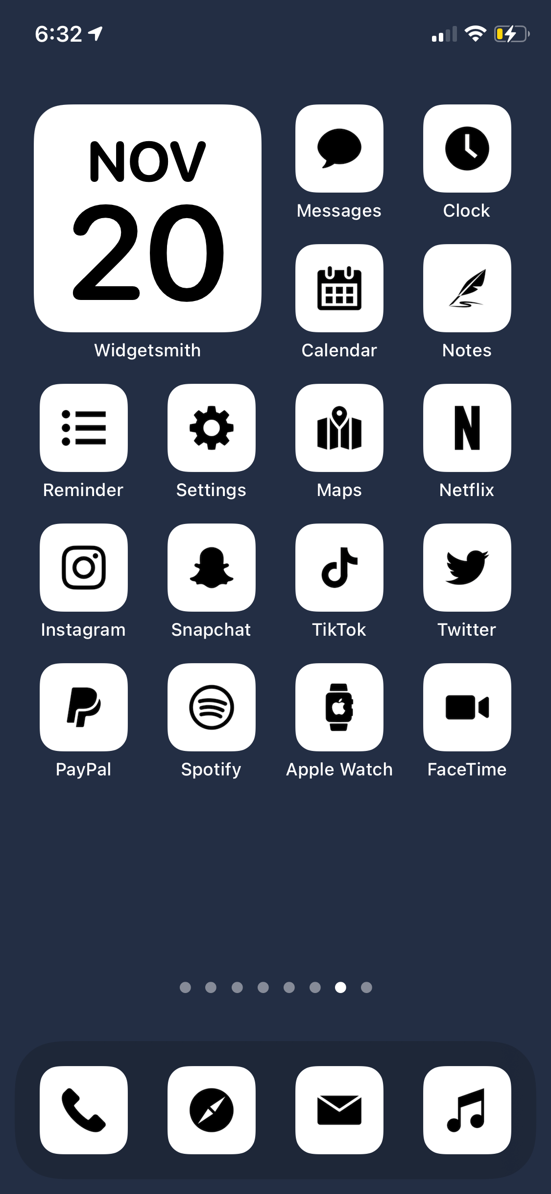 Black & White Minimal App Icons for iOS - Download Now